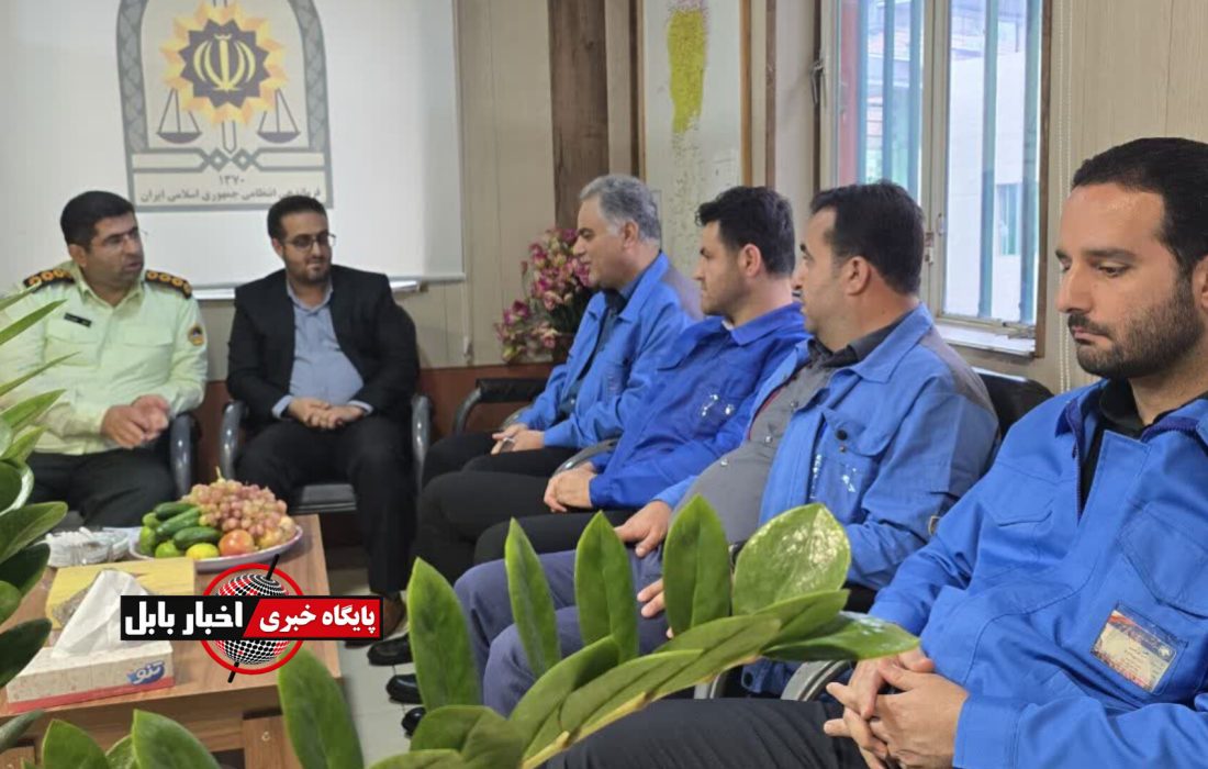 دیدار رئیس حوزه قضایی بندپی‌شرقی و پرسنل صنعت خزر با فرمانده پاسگاه