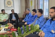 دیدار رئیس حوزه قضایی بندپی‌شرقی و پرسنل صنعت خزر با فرمانده پاسگاه