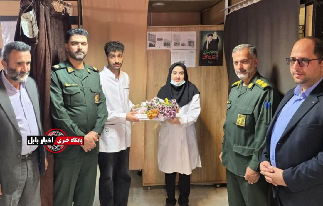 تجلیل فرمانده سپاه شهرستان بابل از پرستاران