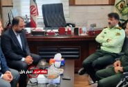 دیدار سرپرست اداره گاز با فرمانده انتظامی بابل در هفته پدافند غیرعامل